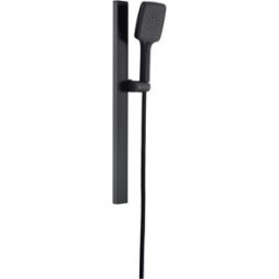 Aquapro SALISCENDI DOCCIA ACQUAPRO BABELLE 3 GETTI NERO INTERASSE FISSO 63cm ASTA IN ALLUMINIO 65cm
