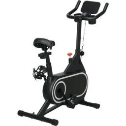 Sportnow Cyclette Magnetica con Volano da 4kg, Manubrio e Sellino Regolabili, 8 Livelli di Resistenza Aosom