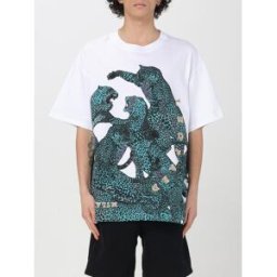 Just Cavalli T-shirt in cotone stampata Bianco Taglia XXL