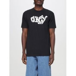 Obey T-shirt basic in cotone con logo Nero Taglia S