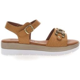 Sandali marroni con morsetto dorato Prima Riga 7 37