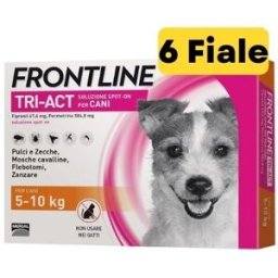 Frontline Tri-Act per Cani da 5-10Kg Confezione da 6 Fiale