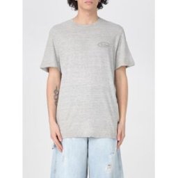 Golden Goose T-shirt in cotone con logo Grigio Taglia S