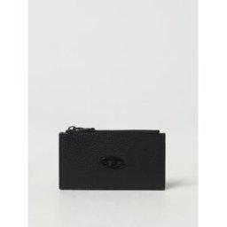 Diesel Portacarte di credito Hissu Evo in pelle a grana Nero Taglia OS