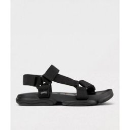 Camper Sandalo Karst in tessuto riciclato Nero Taglia 44