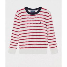 Ralph Lauren Maglia a girocollo a righe Bianco Taglia 7