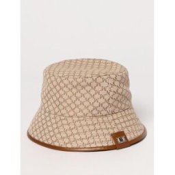 Max Mara Cappello Loretta in cotone con monogram jacquard Beige Taglia 58