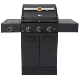 Barbecue a Metano con carrello e fornello laterale, Prime G3S 3 fuochi GRLLR