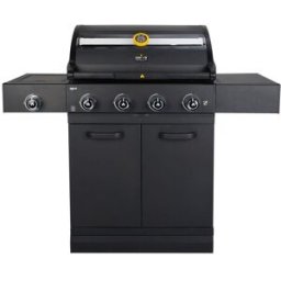 Barbecue a Metano con carrello e fornello laterale, Prime G4S 4 fuochi GRLLR