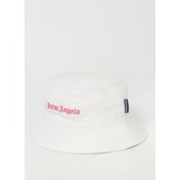 Palm Angels Cappello in cotone con logo ricamato Burro Taglia 2