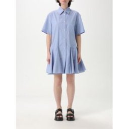 Marni Abito chemisier in cotone a righe Blue Taglia 42