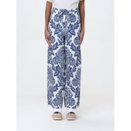 Max Mara Pantalone in cotone stampato Royal Taglia 42