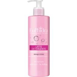 ZETA FARMACEUTICI SpA Euphidra Latte Detergente Struccante Quotidiano - Detergente e struccante per viso e collo - 400 ml