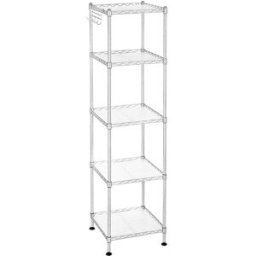 SONGMICS Scaffale da Bagno Color Argento