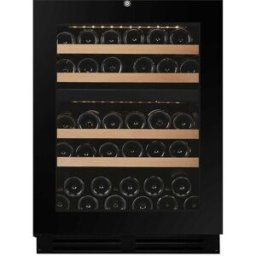 Dunavox Cantina 2 temp. porta “full glass” nera senza maniglia - FLOW-39.TO