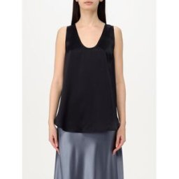 Max Mara Top in seta Nero Taglia 42