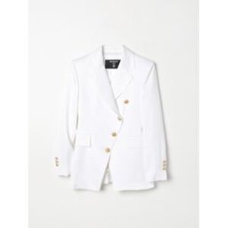 Balmain Blazer in viscosa Bianco Taglia 8