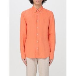 Boss Camicia classica in lino Arancione Taglia S