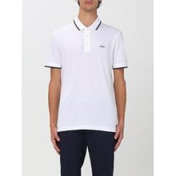 Boss Polo in cotone Bianco Taglia S