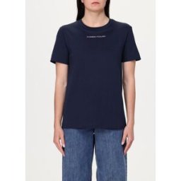 Max Mara T-shirt basic in cotone Blue Navy Taglia S