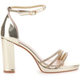 Sandali Oro Aperti Con Tacco E Cinturino First Lady P557 40