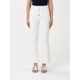 Liujo Pantalone flared in cotone stretch Bianco Taglia 25