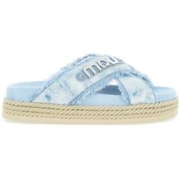 MOU Ciabatte in jeans AZZURRO CHIARO 39