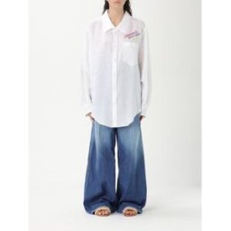 Dsquared2 Camicia Summer Lovers in lino Bianco Taglia 38