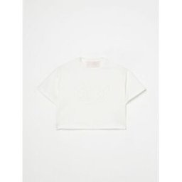 Blumarine T-shirt crop Avorio Taglia 12+