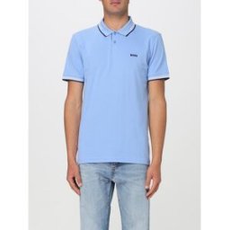 Boss Polo classica in cotone Azzurro Taglia S