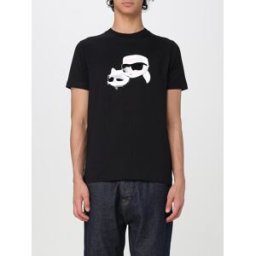Lagerfeld T-shirt in cotone con logo Nero Taglia L