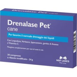 N.B.F. LANES Srl DRENALASE PET 30Cpr 800mg