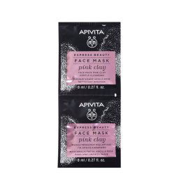 Apivita Maschera Viso Argilla Rosa Detersione 2x8ml