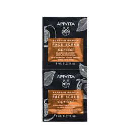 Apivita Maschera Viso Scrub Esfoliante Delicato Albicocca 2x8ml