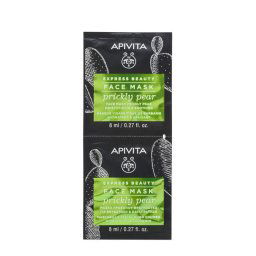 Apivita Maschera Viso Idratante Lenitiva Fico d’India 2x8ml