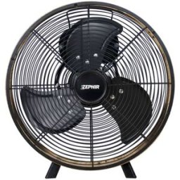 Zephir VENTILATORE DA TAVOLO PALA Ø 30 cm IN METALLO COLORE LEGNO E NERO