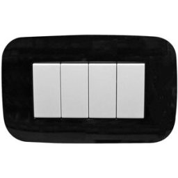 Vimar PLACCA ROUND 4 MODULI ARKE' COLOR NERO