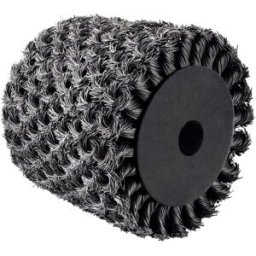 Scheppach SPAZZOLA A RULLO FILO RITORTO METALLICO PER SATINATRICI E SPAZZOLATRICI Ø125x100 mm