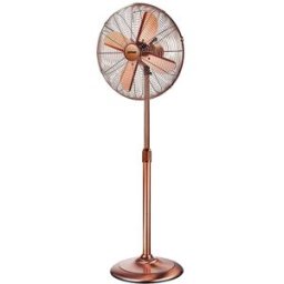 Zephir VENTILATORE A PIANTANA RETRO A 4 PALE Ø 40 cm BRONZO ALTEZZA 133 cm 3 VELOCITA'