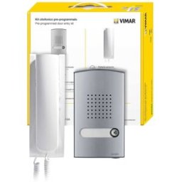 Vimar KIT CITOFONICO 2 FILI MONOFAMILIARE ESPANDIBILE CON ALIMENTATORE GUIDA DIN