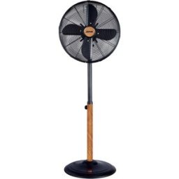 Zephir VENTILATORE A PIANTANA PALA Ø 40 cm IN METALLO COLORE LEGNO E NERO