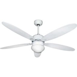 Zephir VENTILATORE DA SOFFITTO Ø 124 cm 5 PALE BIANCO CON LUCE E TELCOMANDO