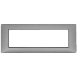 Vimar PLACCA PLANA 7 MODULI ARGENTO OPACO