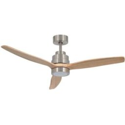 Zephir VENTILATORE DA SOFFITTO 3 PALE IN LEGNO Ø 132 cm IN ABS CON LED 18W CCT E TELECOMANDO