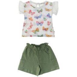 MELBY Completo 2 pz VERDE 3/6M