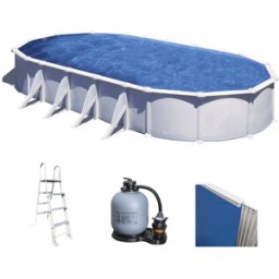 Gre Atlantis Ovale 915x470x132cm - Piscina fuori terra in acciaio