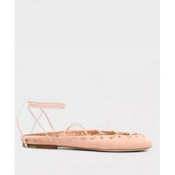 Chloé Ballerina Ghillies Chloè in camoscio Rosa Taglia 36