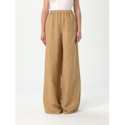 Max Mara Pantalone in misto seta Marrone Taglia 36