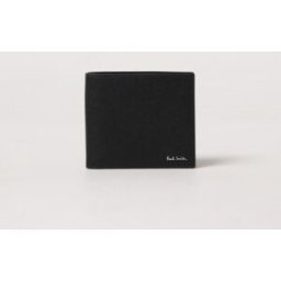 Paul Smith Portafoglio in pelle saffiano Nero Taglia OS