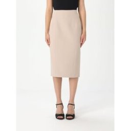 Liujo Gonna midi in crêpe Beige Taglia 44